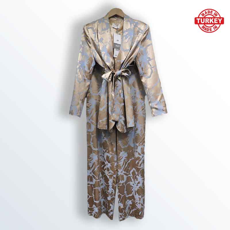 Women's Sporty Chic Satin Checked Set