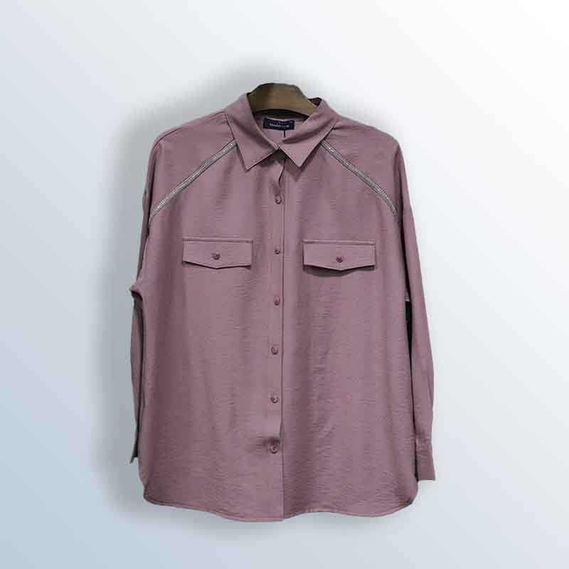 Women's Soft Marble Strass Shirt