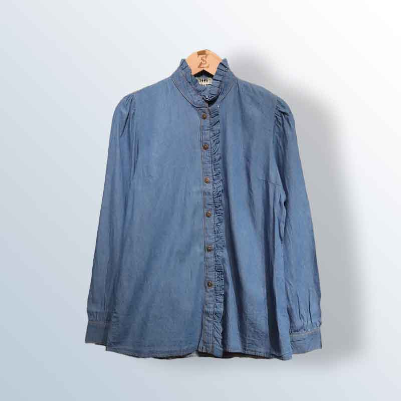 Denim blouse