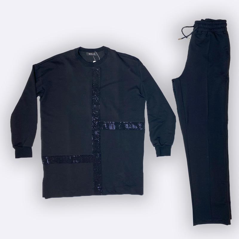 Women's Sequin Embellished Loungewear/Pajama Set