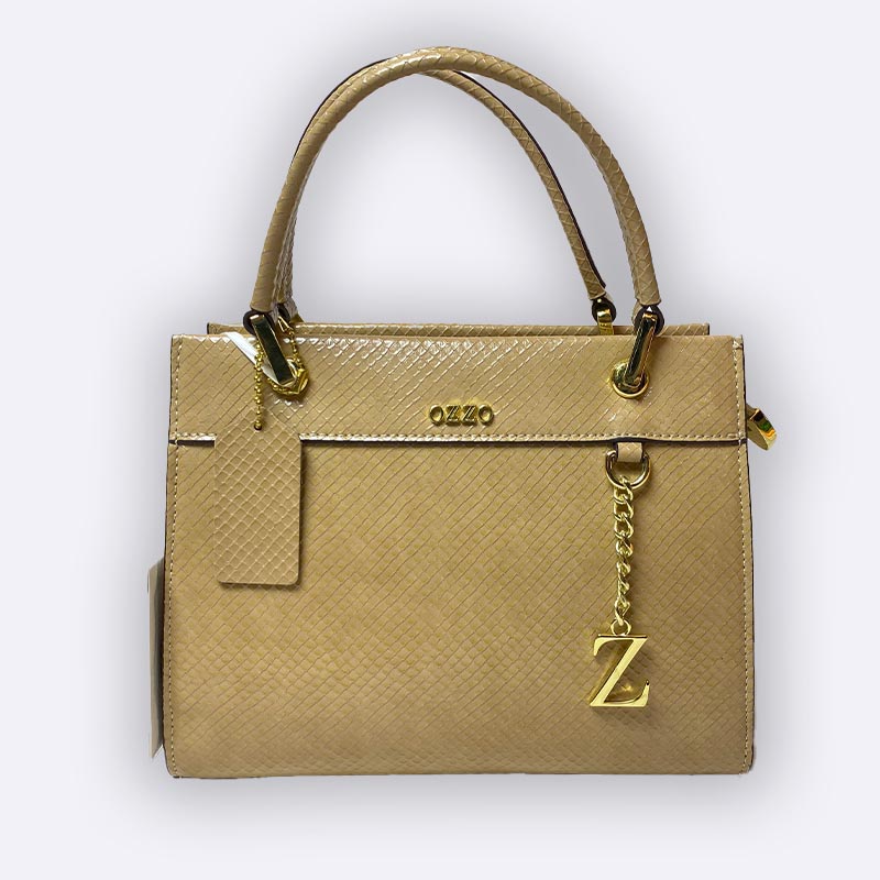 Women's Structured Top Handle Bag (Python Effect)