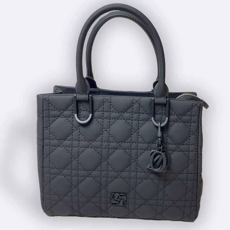 Women's Quilted Pattern Top Handle Bag