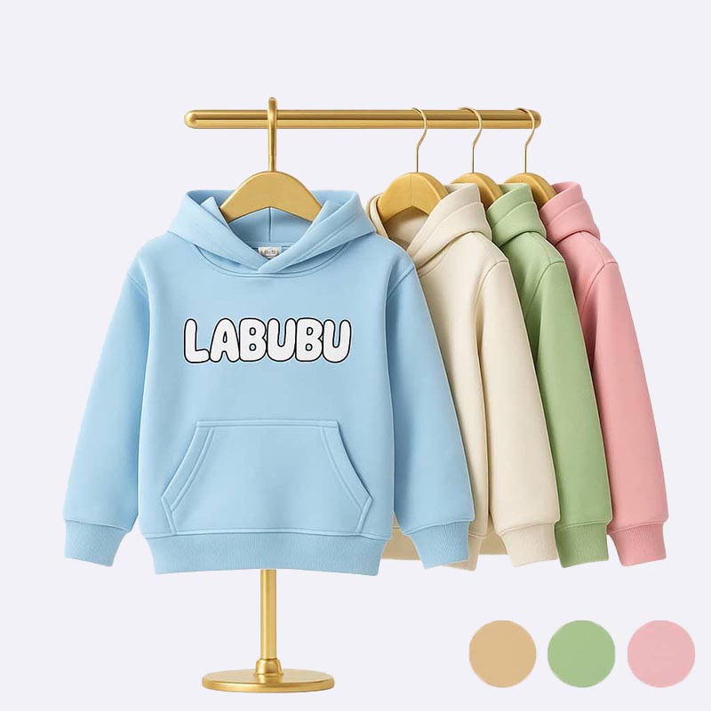 Kids' LABUBU Print Pullover Hoodie