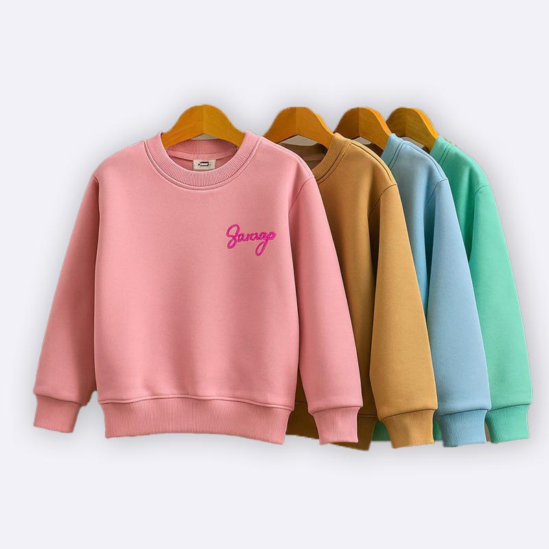 Kids Colored “Savage” Sweatshirt