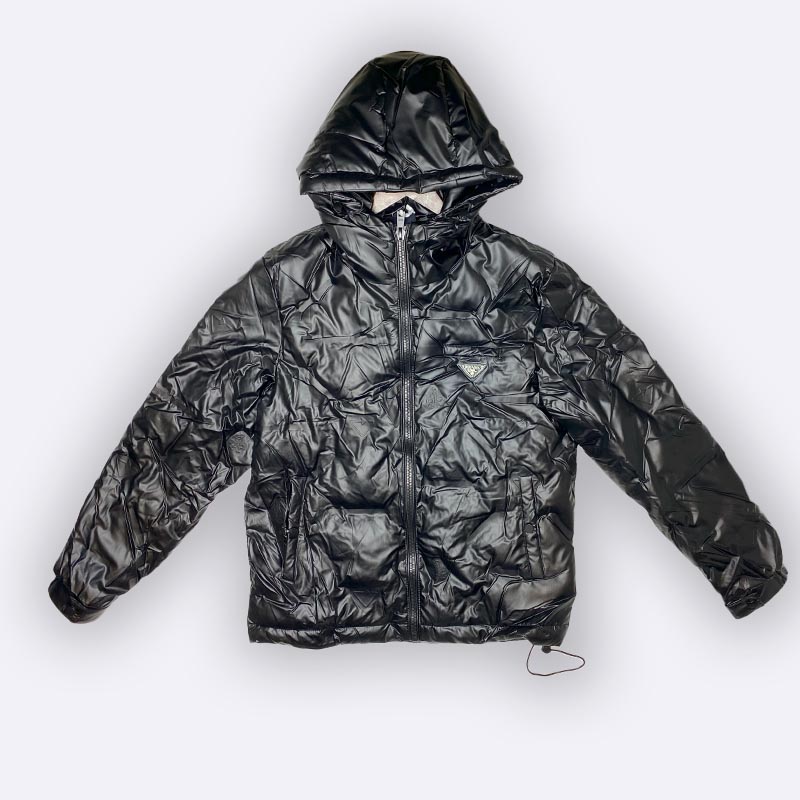 Men’s Hooded Puffer Jacket – Black