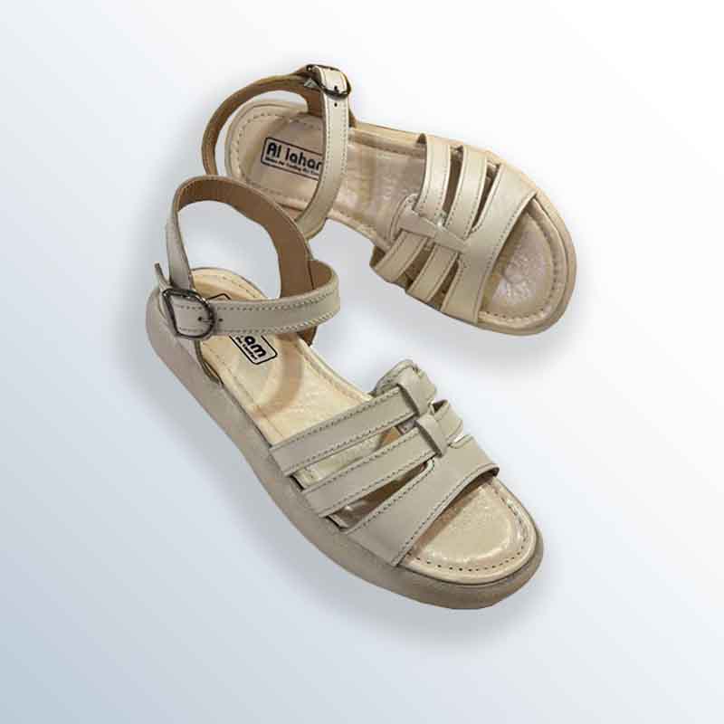 Casual Slip-On Sandal with Front Strap and Sparkling Sole