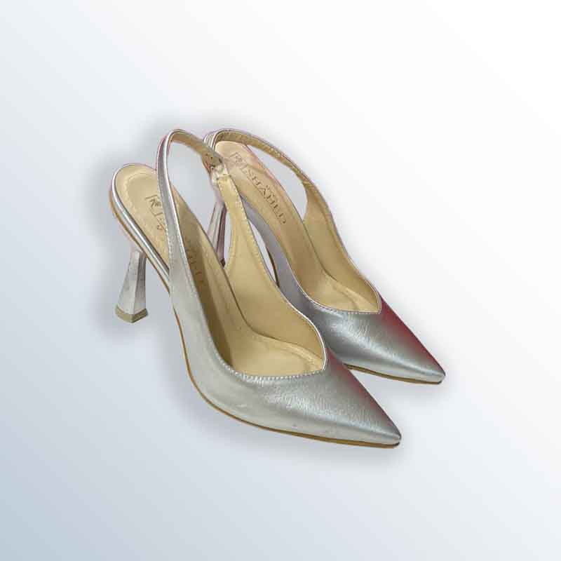 Casual Stiletto Sandal with Slim Heel and Luxurious Interior 