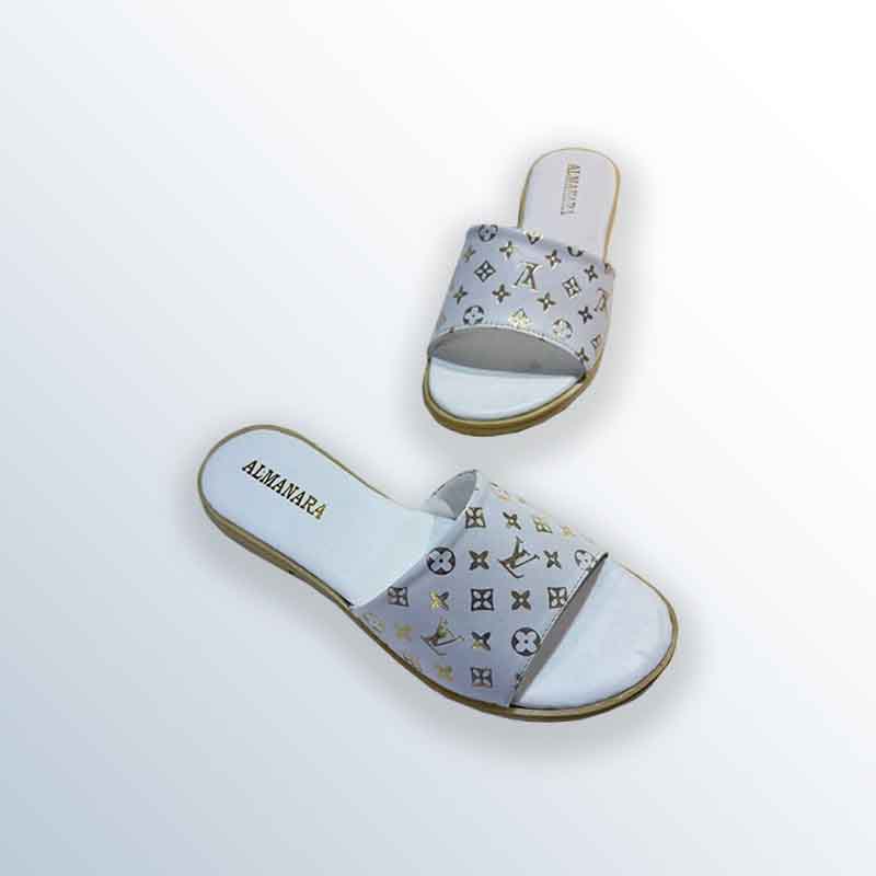 Casual Slip-On Sandal with Luxury Embossed Patterns