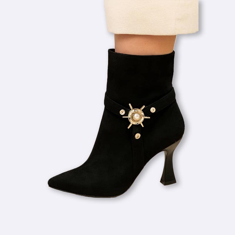 Women's Suede High Heel Ankle Boots