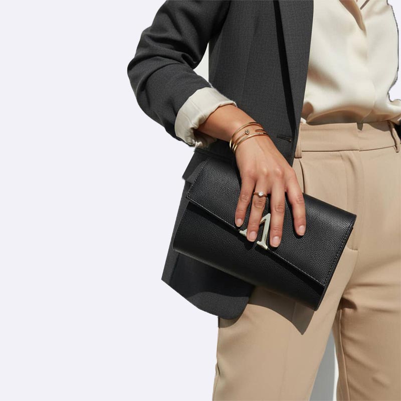 Women's Metallic Evening Clutch