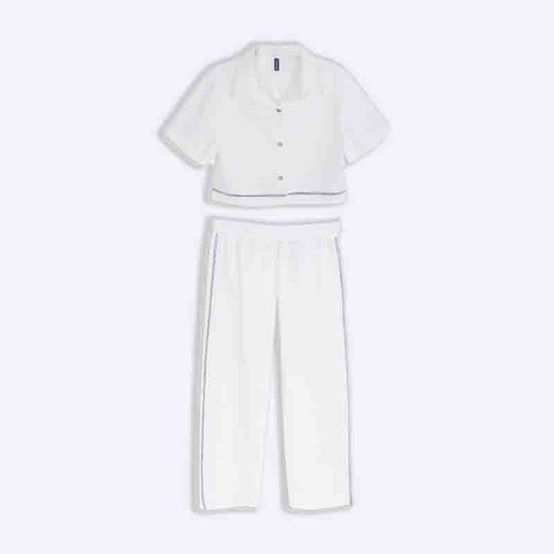 Girls Linen Blend Set