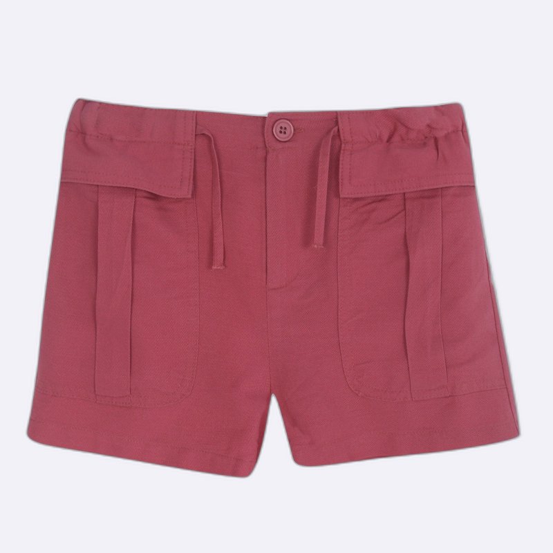 Girls Short with Flap Pockets