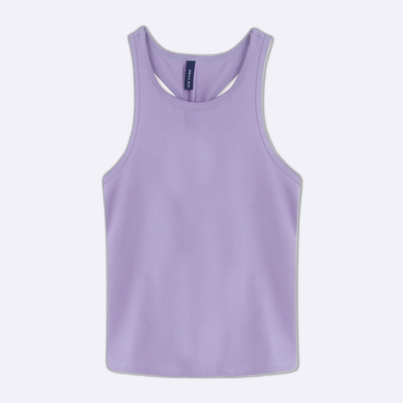 Girls Contrast-Bind Rib Tank Top