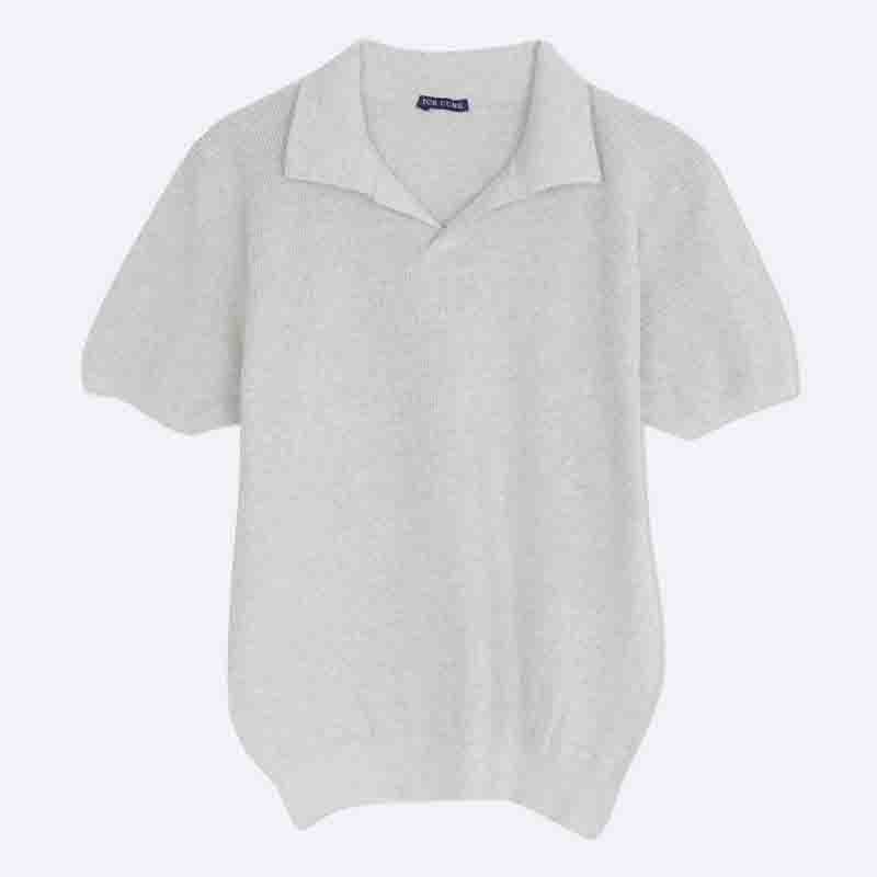 Men's 100% Cotton Johnny Collar Polo Shirt