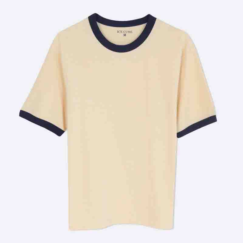 Retro Ringer Crewneck T-Shirt - Men's Casual