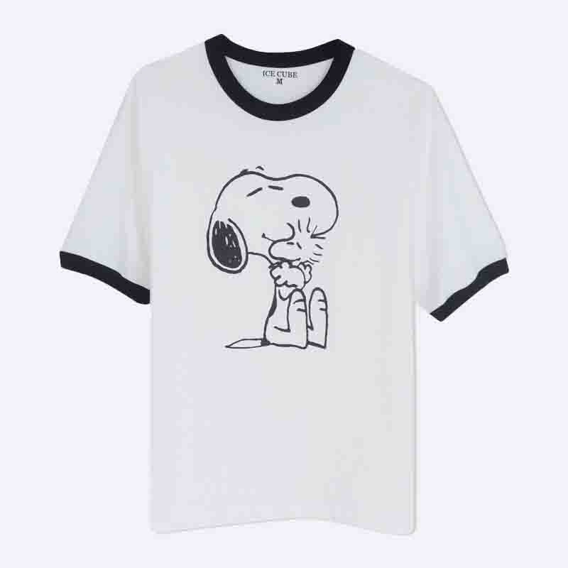 Comfort Fit Printed Ringer T-Shirt - Durable & Stylish