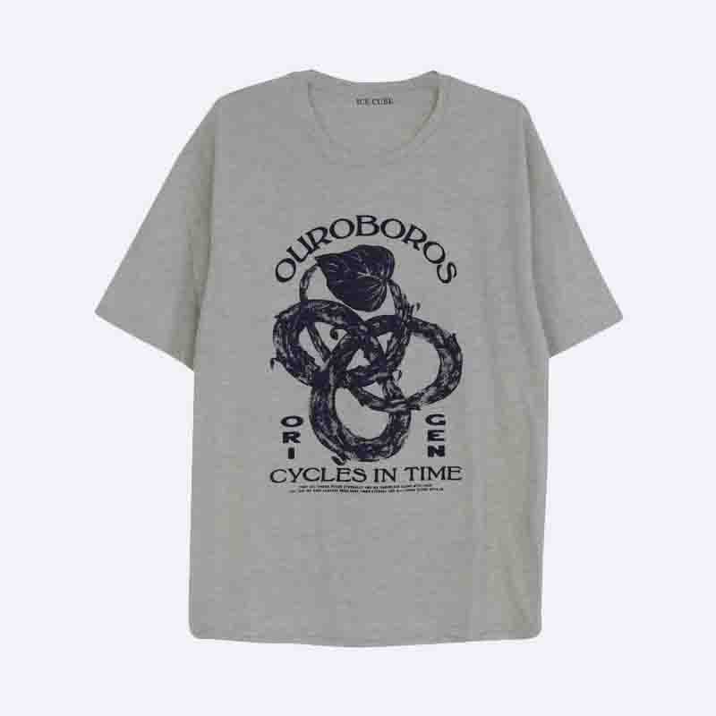 Men's Casual Graphic T-Shirt - Short Sleeve Cotton