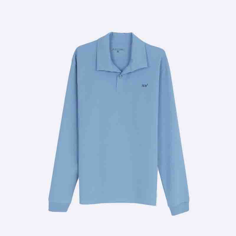 Men's Casual Knit Polo - Long Sleeve