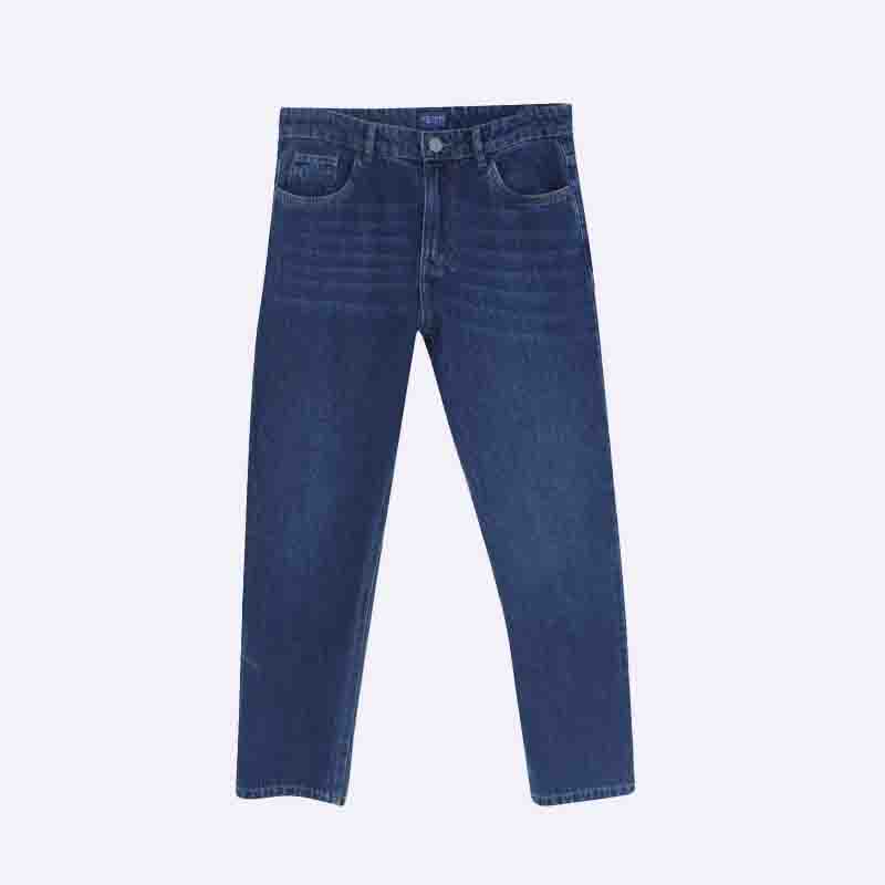 Classic Blue Denim Men's Jeans - All Cotton