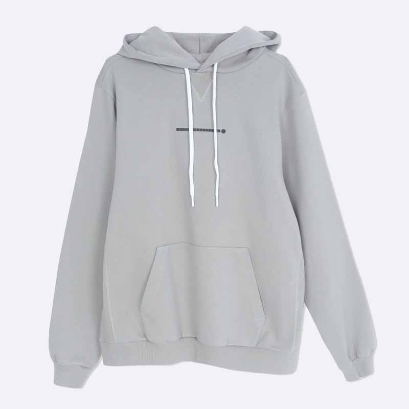 Cotton Blend Pullover Hoodie
