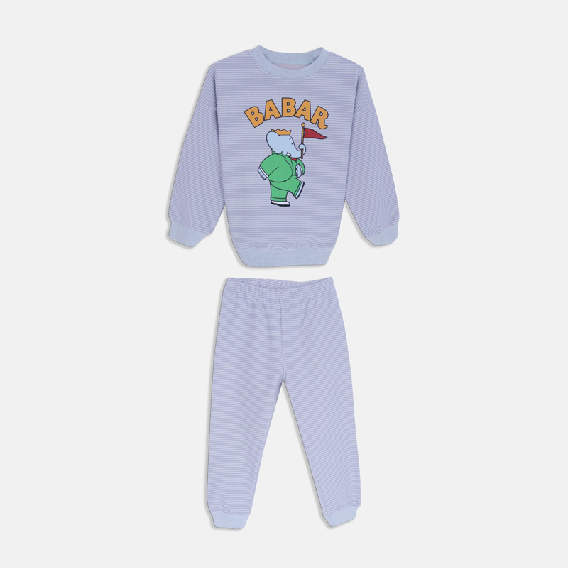 Boys' Babar the Elephant Striped Pajama Set