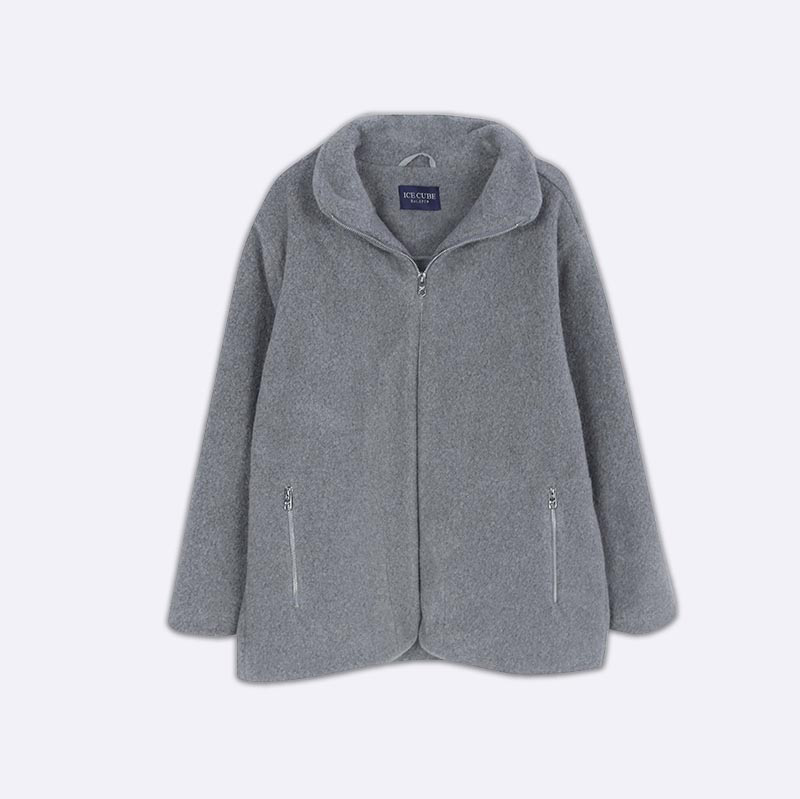 Women's casual jacket with soft fur