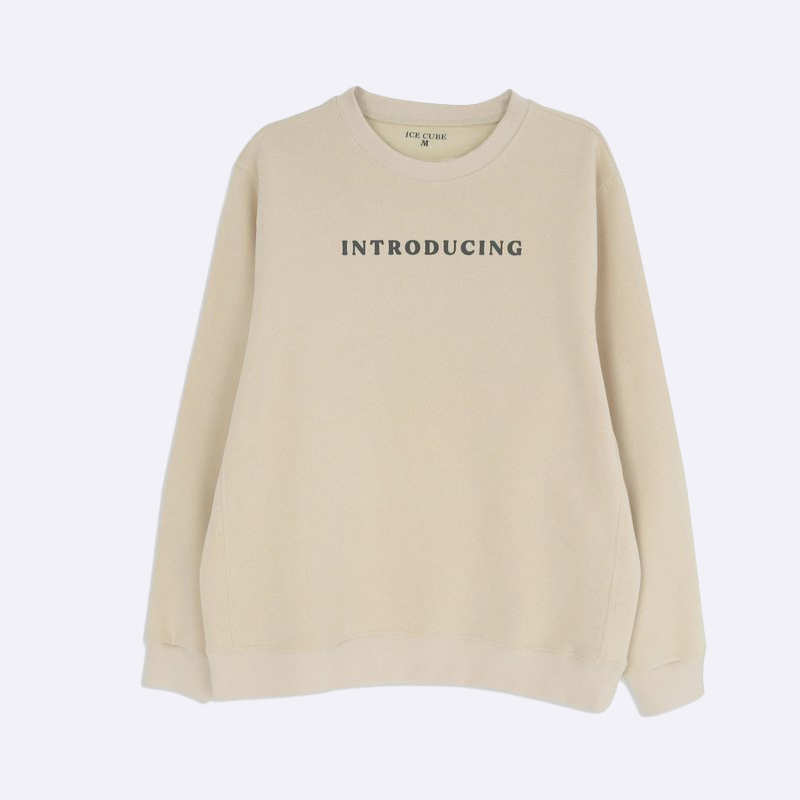 Men's Cotton Blend Graphic Crewneck Sweate