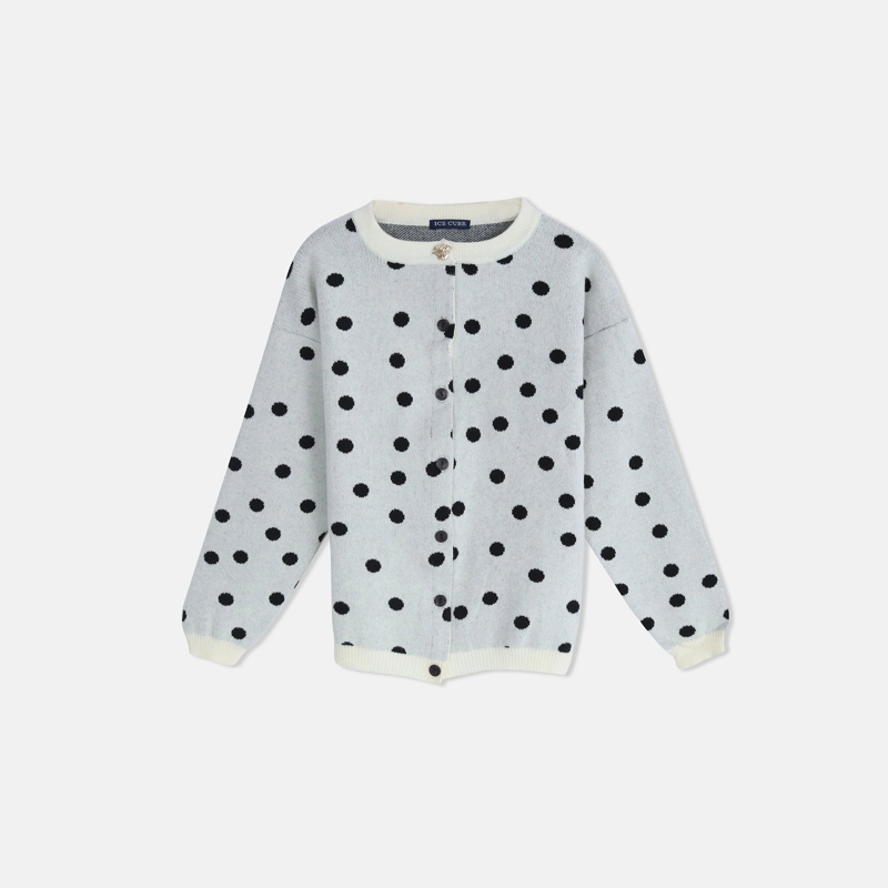 Girls' knitted cardigan