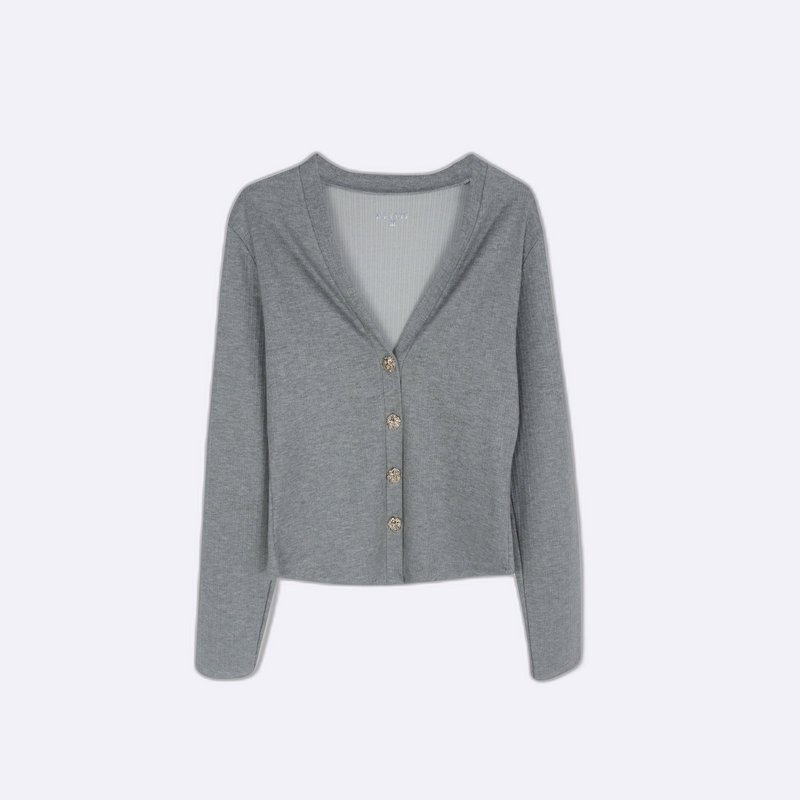 Women’s V-Neck Button-Front Cardigan