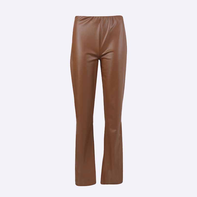 Women's Flared Faux Leather Pants