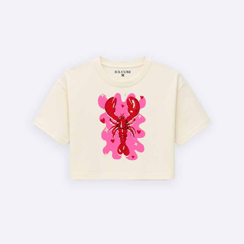 Girls' short-sleeved t-shirt with unique designs