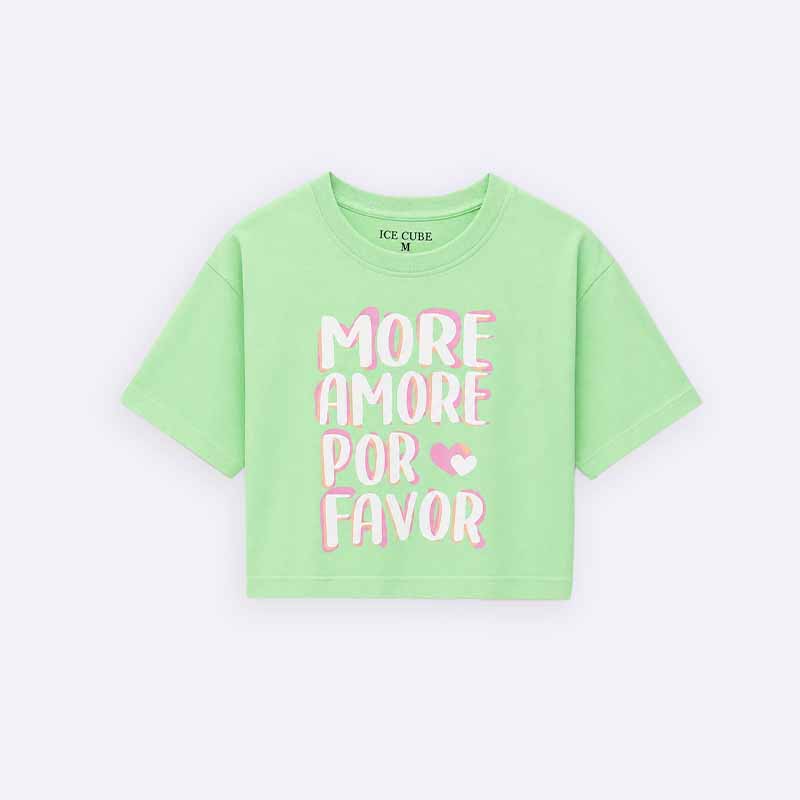 Girls' short-sleeved t-shirt with unique designs