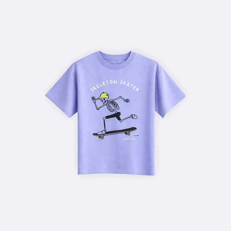 Skeleton Skater Graphic T-shirt
