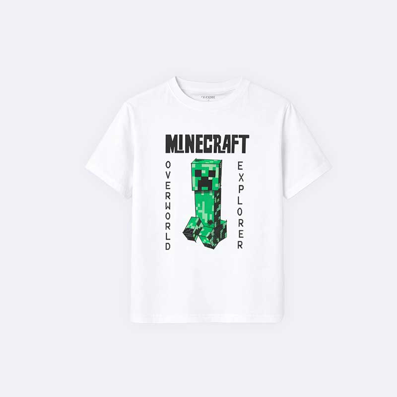Minecraft Overworld Explorer Graphic T-shirt