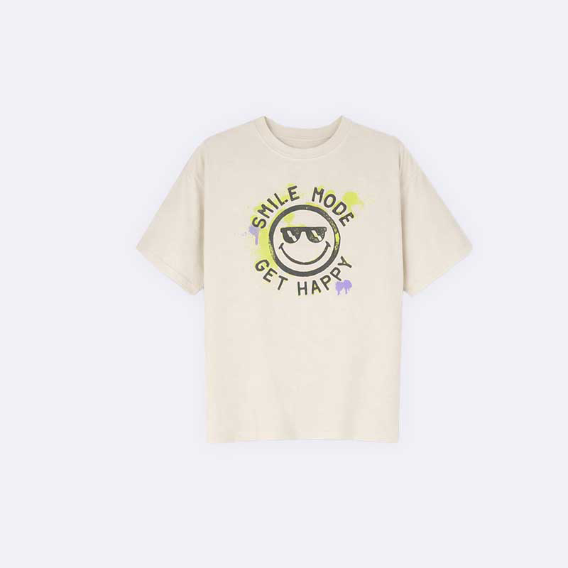 Smile Mode Get Happy Graphic T-shirt