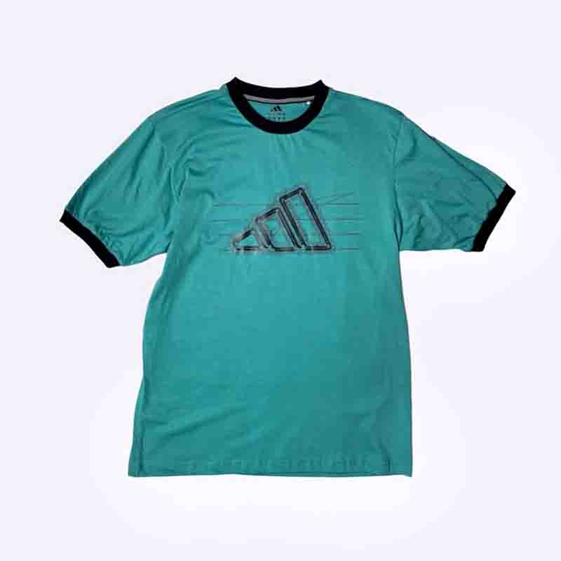 Adidas Men's T-shirt with Ringer Collar