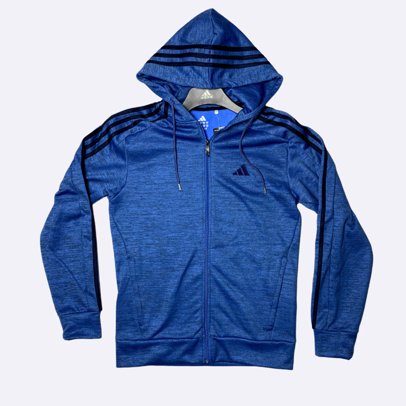 Men's Striped Full-Zip Hoodie