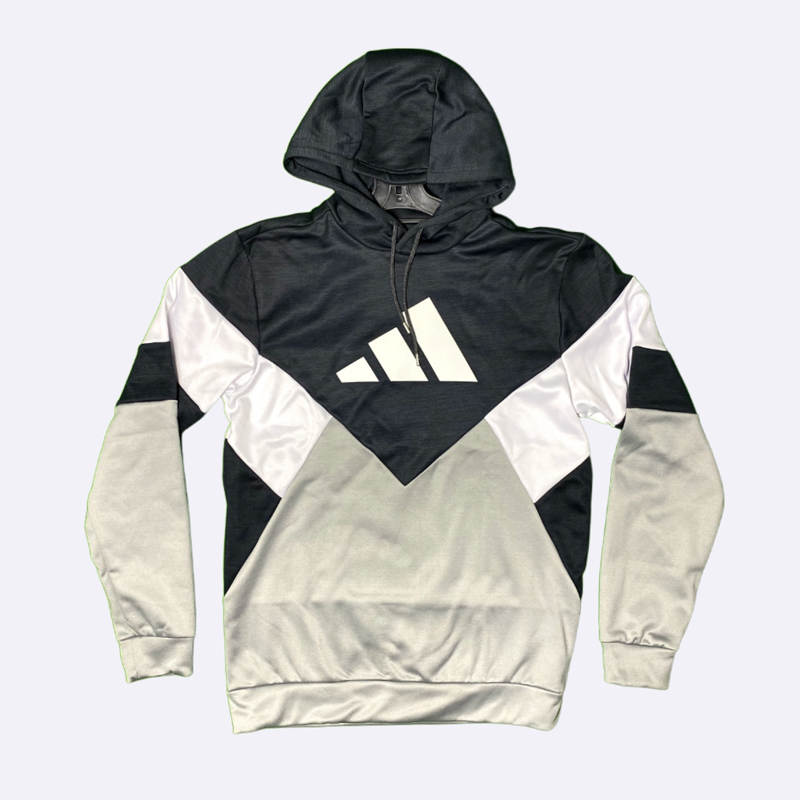 Colour-Block Graphic Hoodie