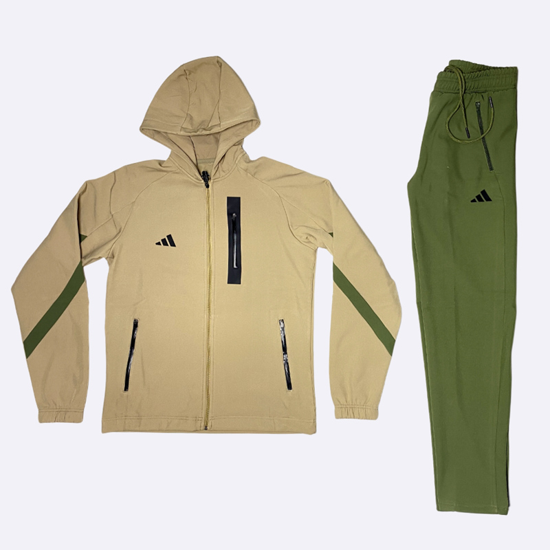 Adidas Men's Full-Zip Hooded Tracksuit