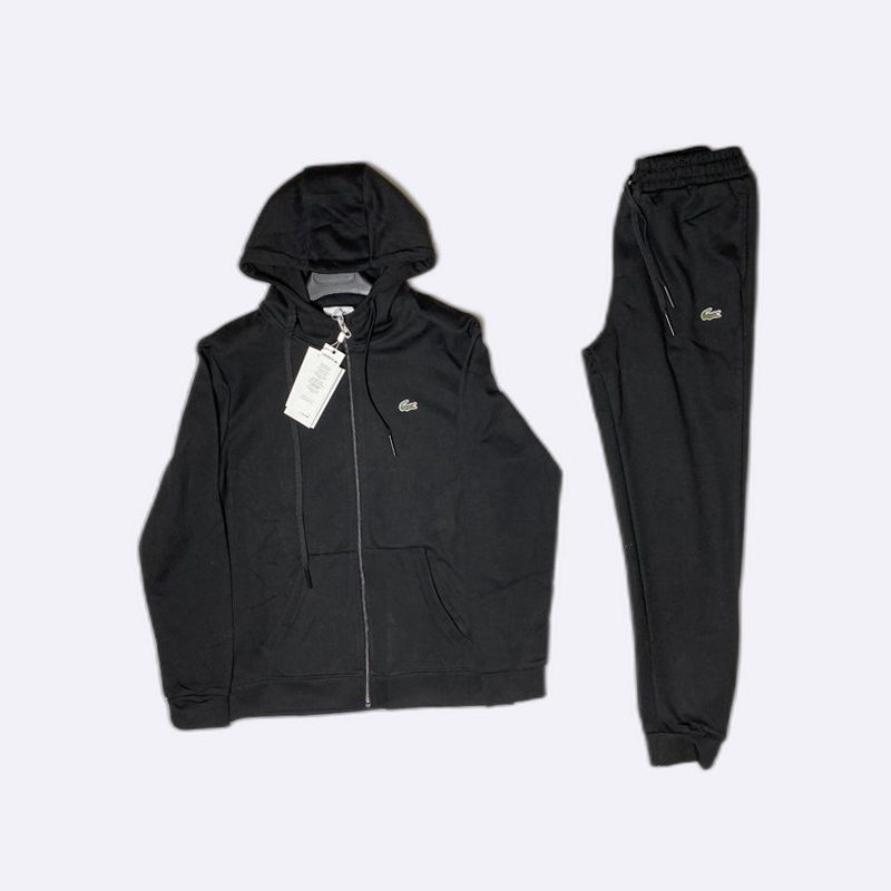 Men's Lacoste Full-Zip Black Tracksuit