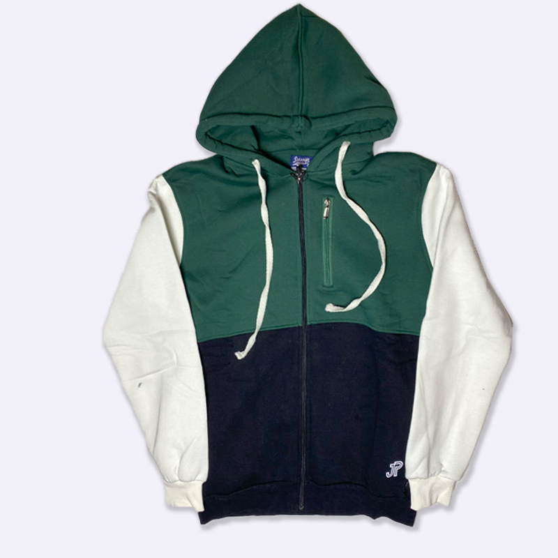 Men's Color-Block Zip Hoodie