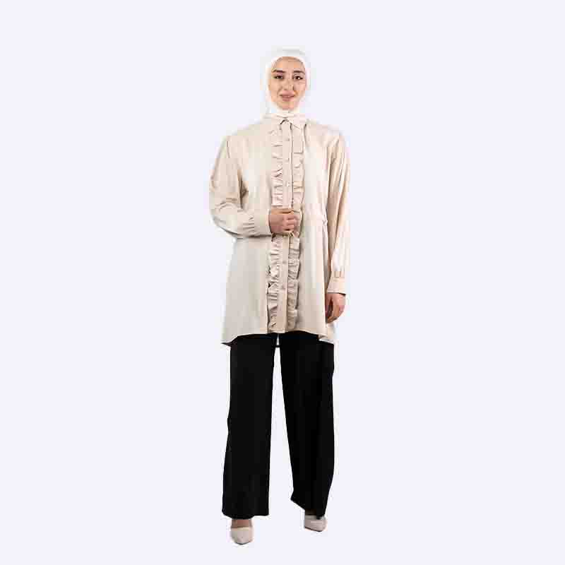 Ruffled Front Tunic