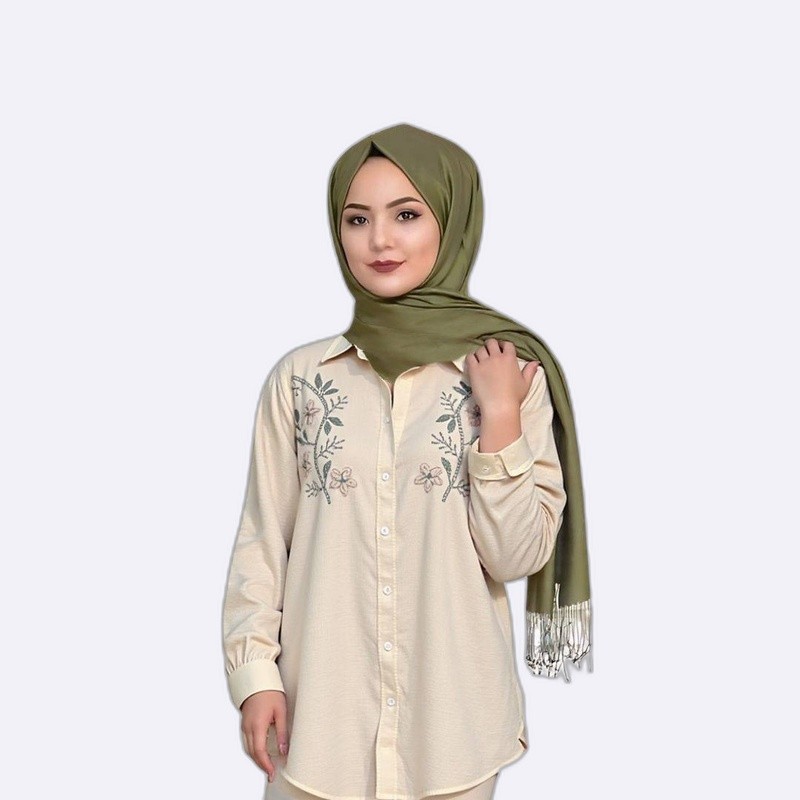 Blouse with Embroidered Details