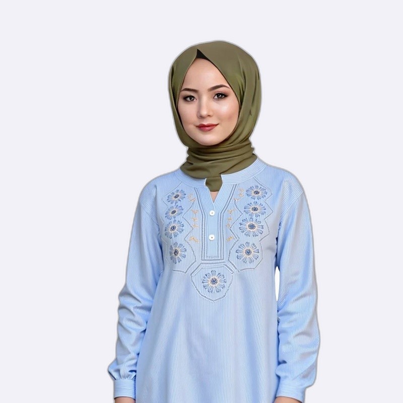 Blouse with Embroidered Details