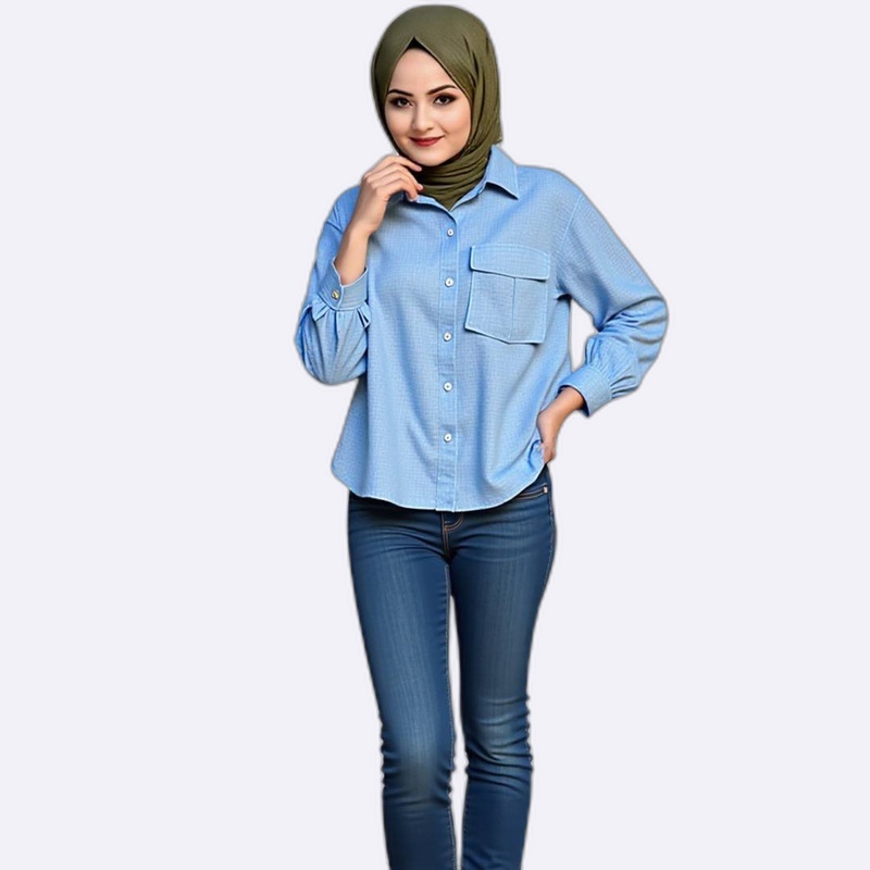 Blouse with Embroidered Details
