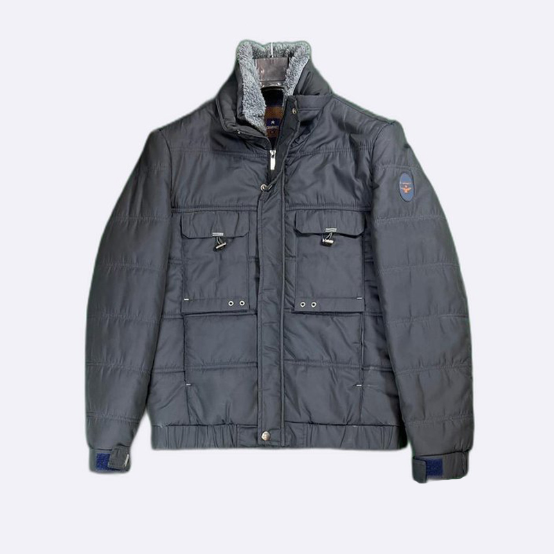 Charmes Padded Winter Jacket with Faux Fur Collar