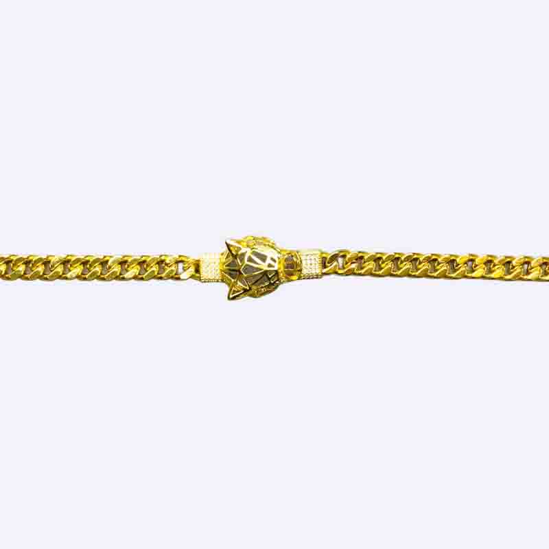 Panther Head Cuban Chain Bracelet