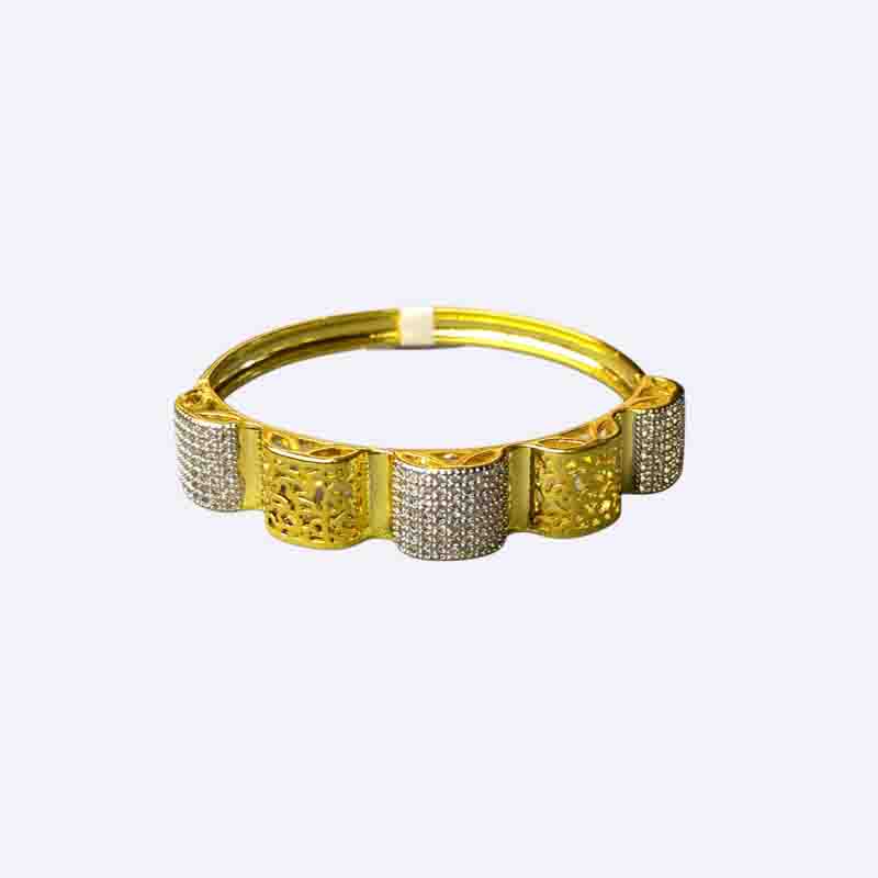 Studded and Filigree Bangle Bracelet