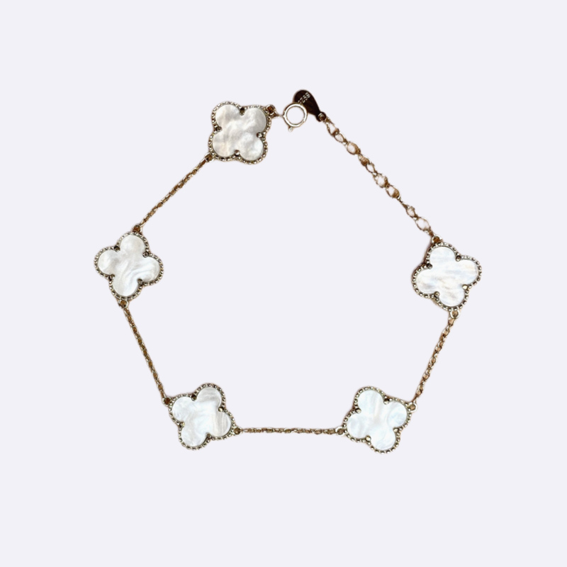 Clover Motif Chain Bracelet