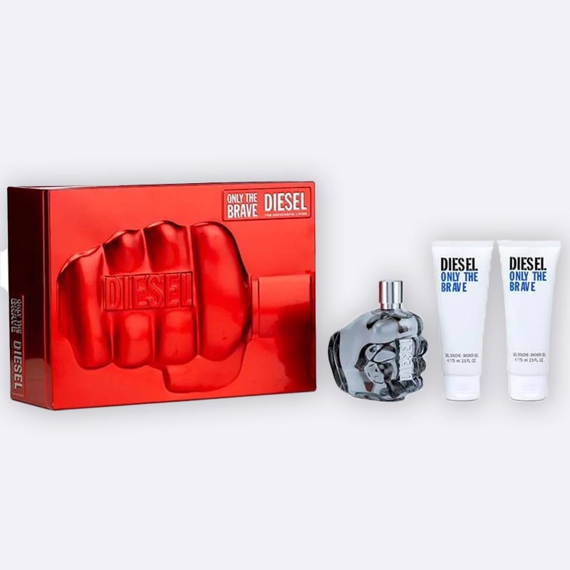 Diesel Only The Brave Gift Set – 125ml + 75ml + 75ml